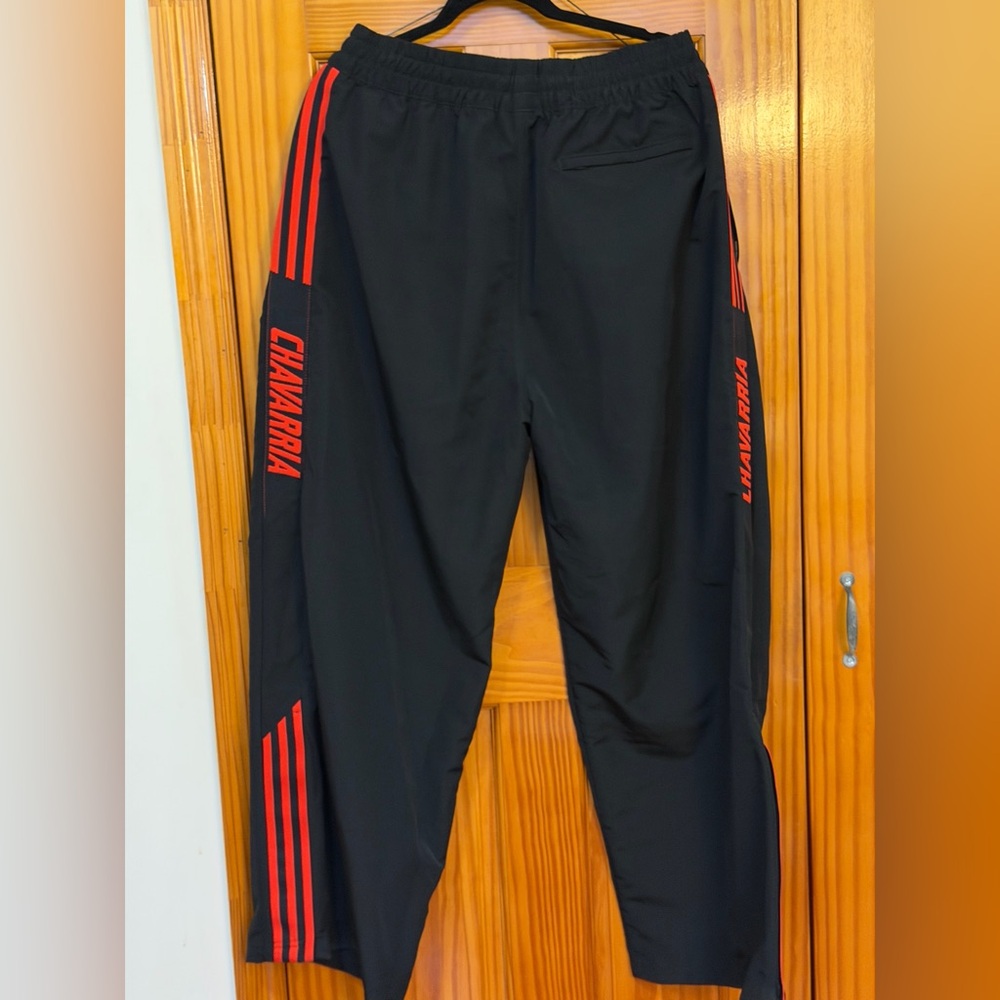 Willy Chavarria x Adidas Originals Wide Track Pants Black Red Size M - Picture 2 of 4